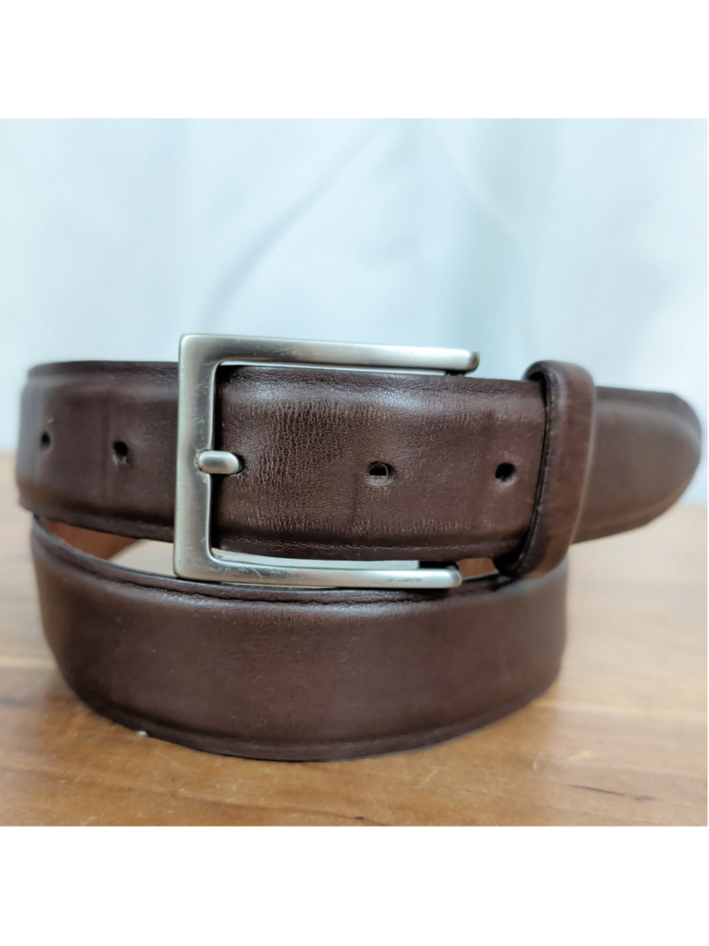 Men's Johnston & Murphy USA Made Brown Leather Belt Size 34